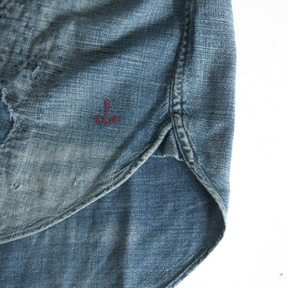 Free&Easy RRL Boro Repaired Pullover Shirt Size M