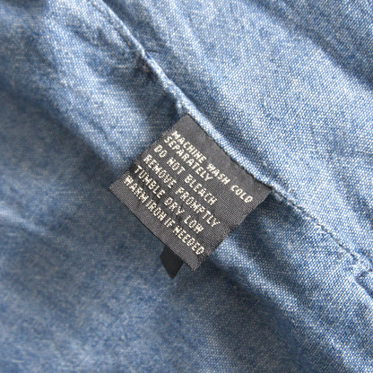 RRL Indigo Wabash Stripe Vest Size S