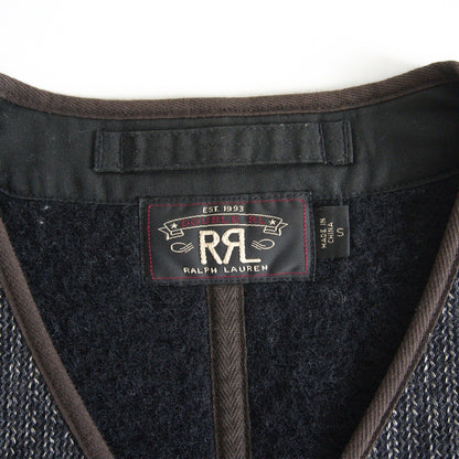 RRL Utility Beach Vest Wool Cotton Knit Size S