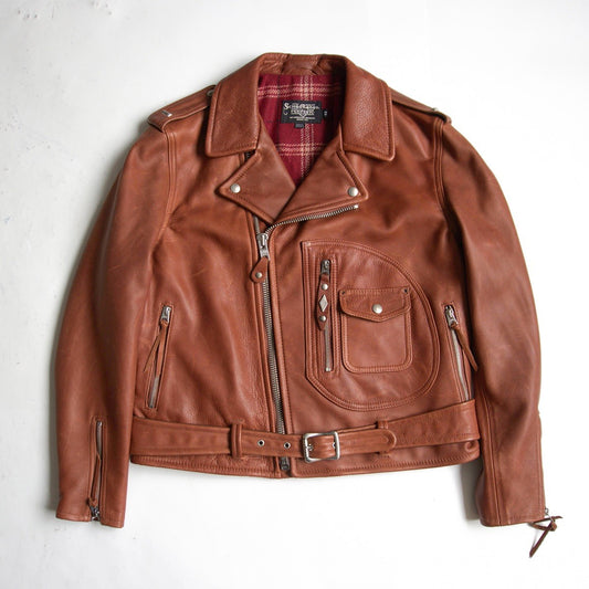 SCHOTT 528US NEW NAKED D-Pocket Double Rider Jacket Size XS