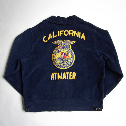 FFA California Corduroy Embroidered Work Jacket Size 38