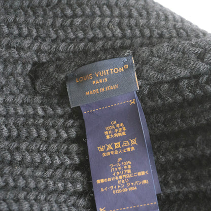 LOUIS VUITTON Black Wool Knit Cap Beanie