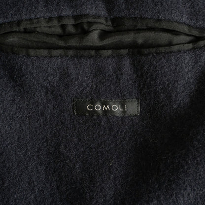 COMOLI Cashmere Navy 2B Gold Button Blazer Size XL