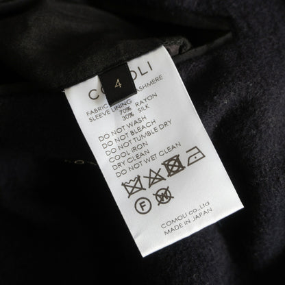 COMOLI Cashmere Navy 2B Gold Button Blazer Size XL