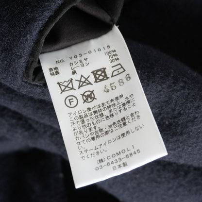 COMOLI Cashmere Navy 2B Gold Button Blazer Size XL