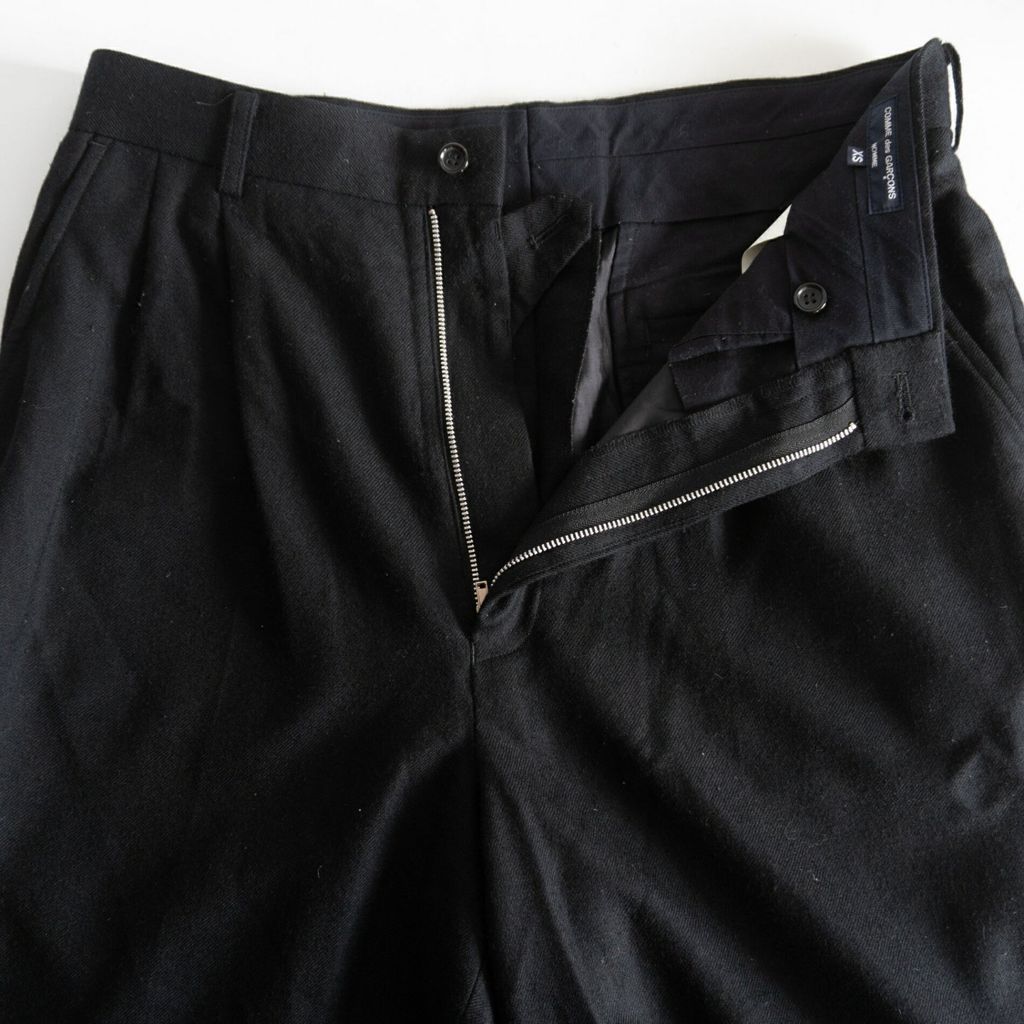 COMME des GARCONS HOMME AD2021 Wool Slacks Black Size 28