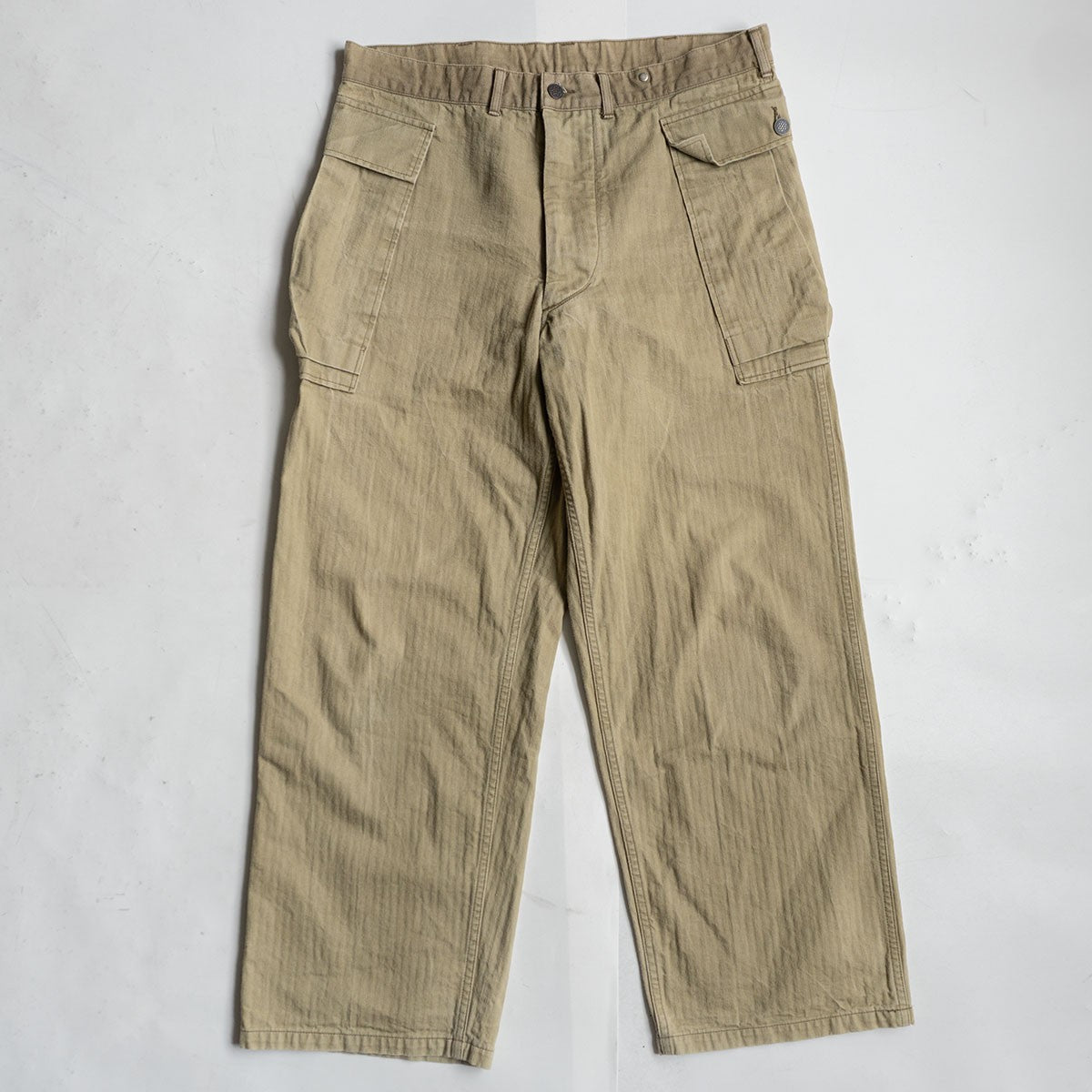 WAREHOUSE U.S. ARMY Herringbone Cargo Pants Size 36
