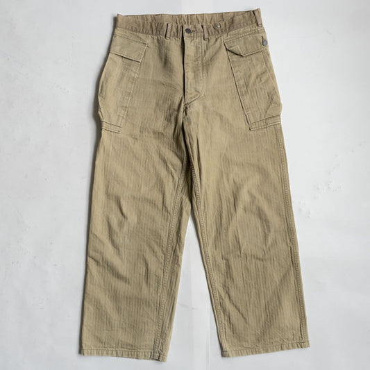 WAREHOUSE U.S. ARMY Herringbone Cargo Pants Size 36