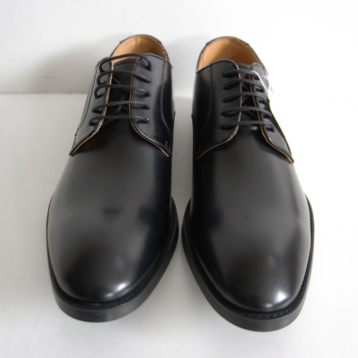 REGAL Black Plain Toe Leather Shoes Size 9