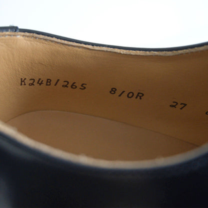 REGAL Black Plain Toe Leather Shoes Size 9