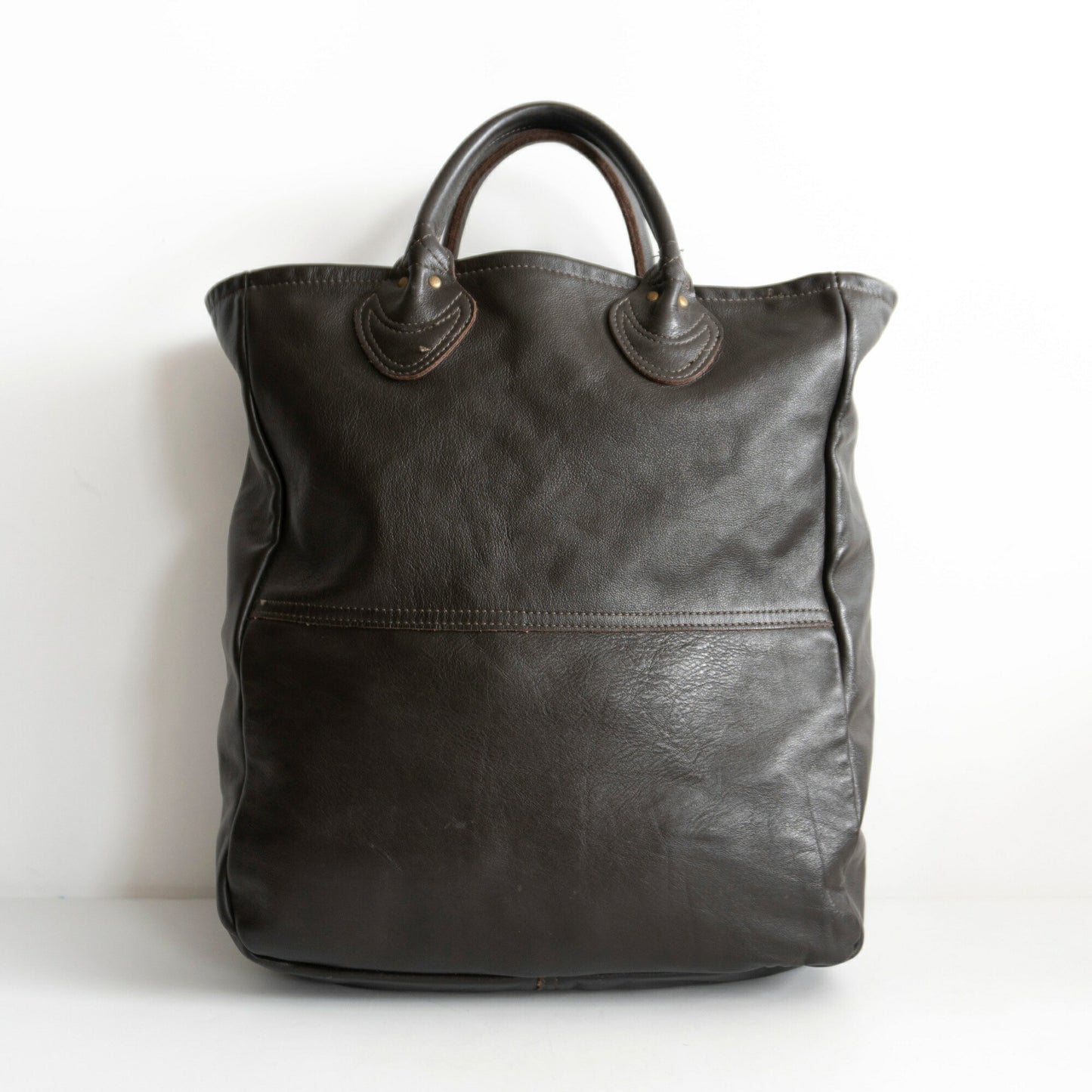 VANSON All Leather Tote Bag Brown Size ONE SIZE