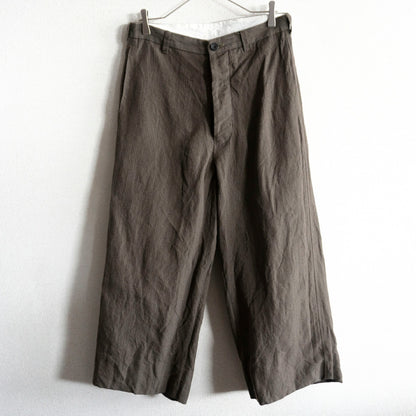 PAUL HARNDEN Wool Linen Wide Trousers Size 28