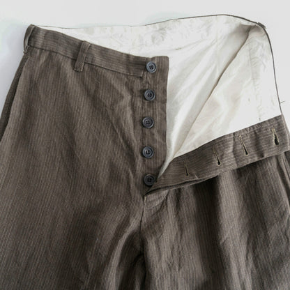 PAUL HARNDEN Wool Linen Wide Trousers Size 28