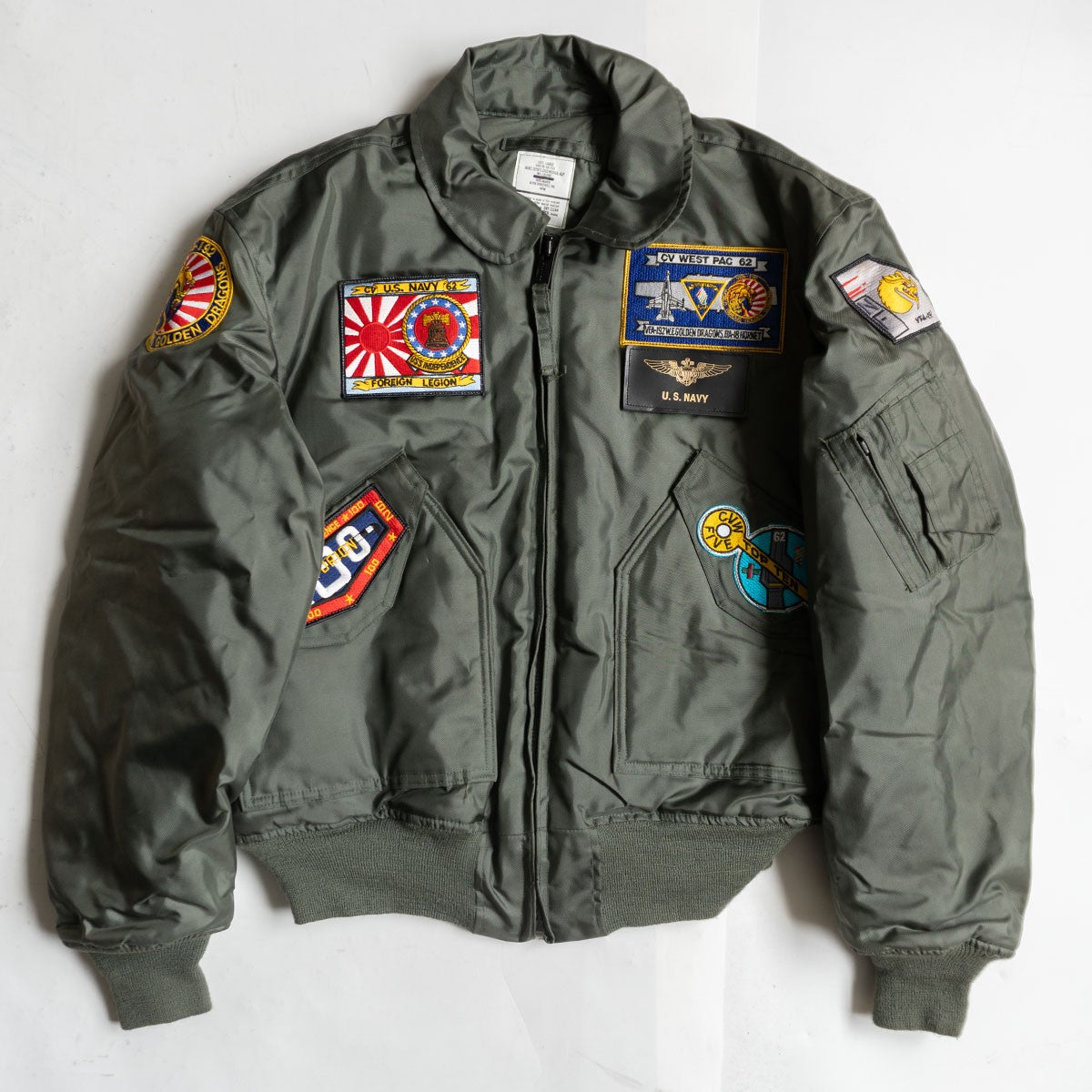 US ARMY USAF 90s CWU-45/P Military Flight Jacket Size L