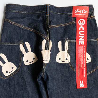 CUNE 5-Rabbit Graphic Denim Pants Size 36