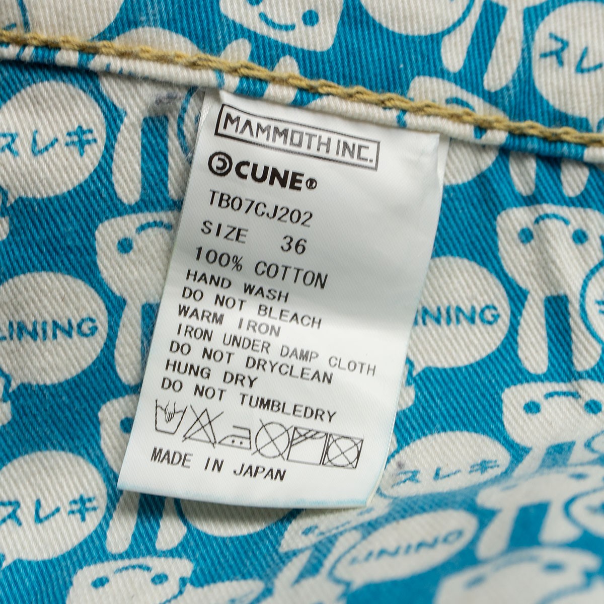 CUNE 5-Rabbit Graphic Denim Pants Size 36
