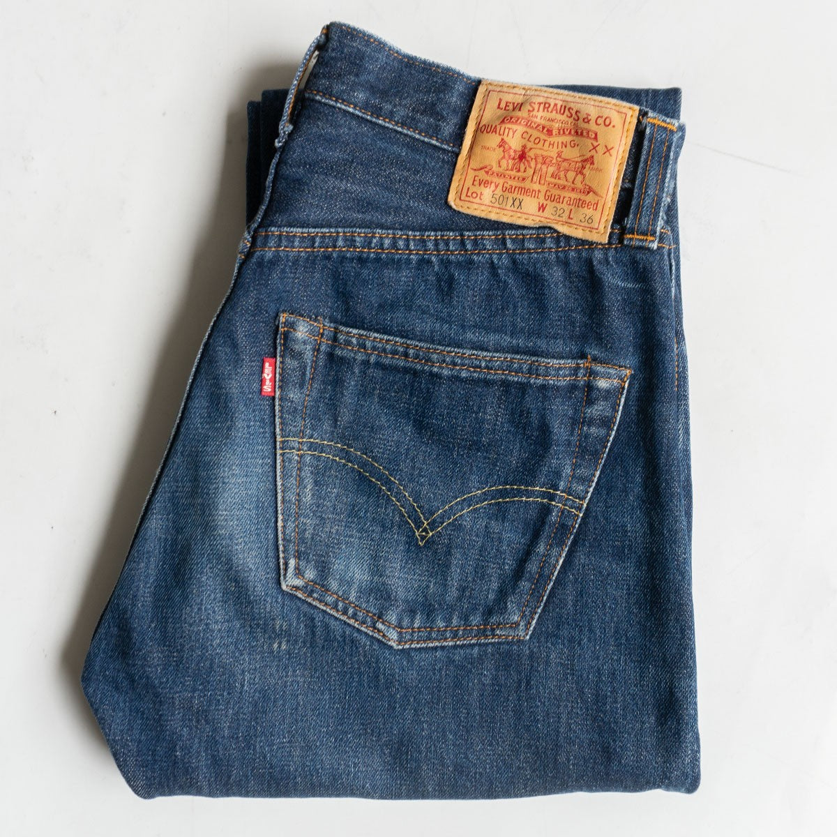 LEVI'S Valencia 47501 501XX Big E Denim Pants Size 32×36