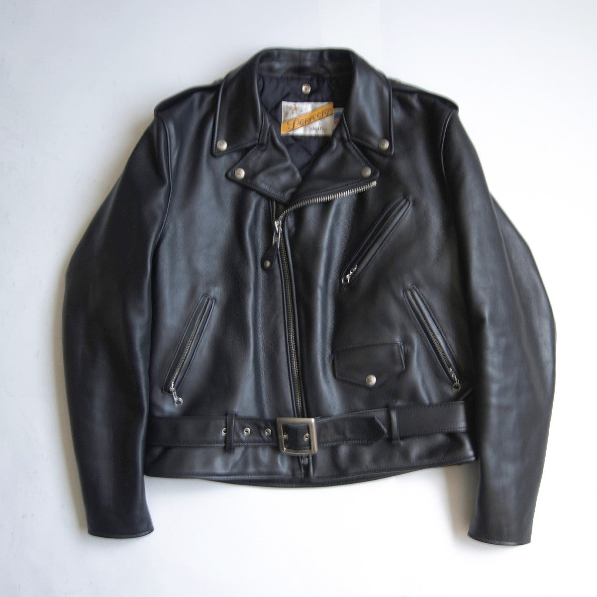 SCHOTT 618 Double Rider Leather Jacket Made in USA Size XS