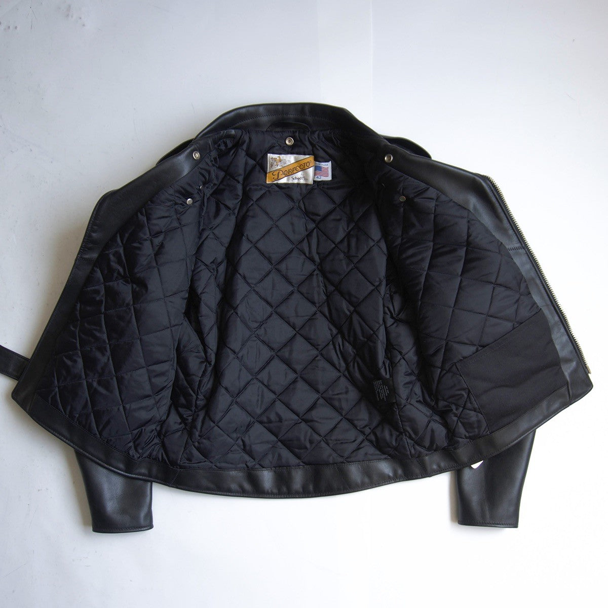 SCHOTT 618 Double Rider Leather Jacket Made in USA Size XS