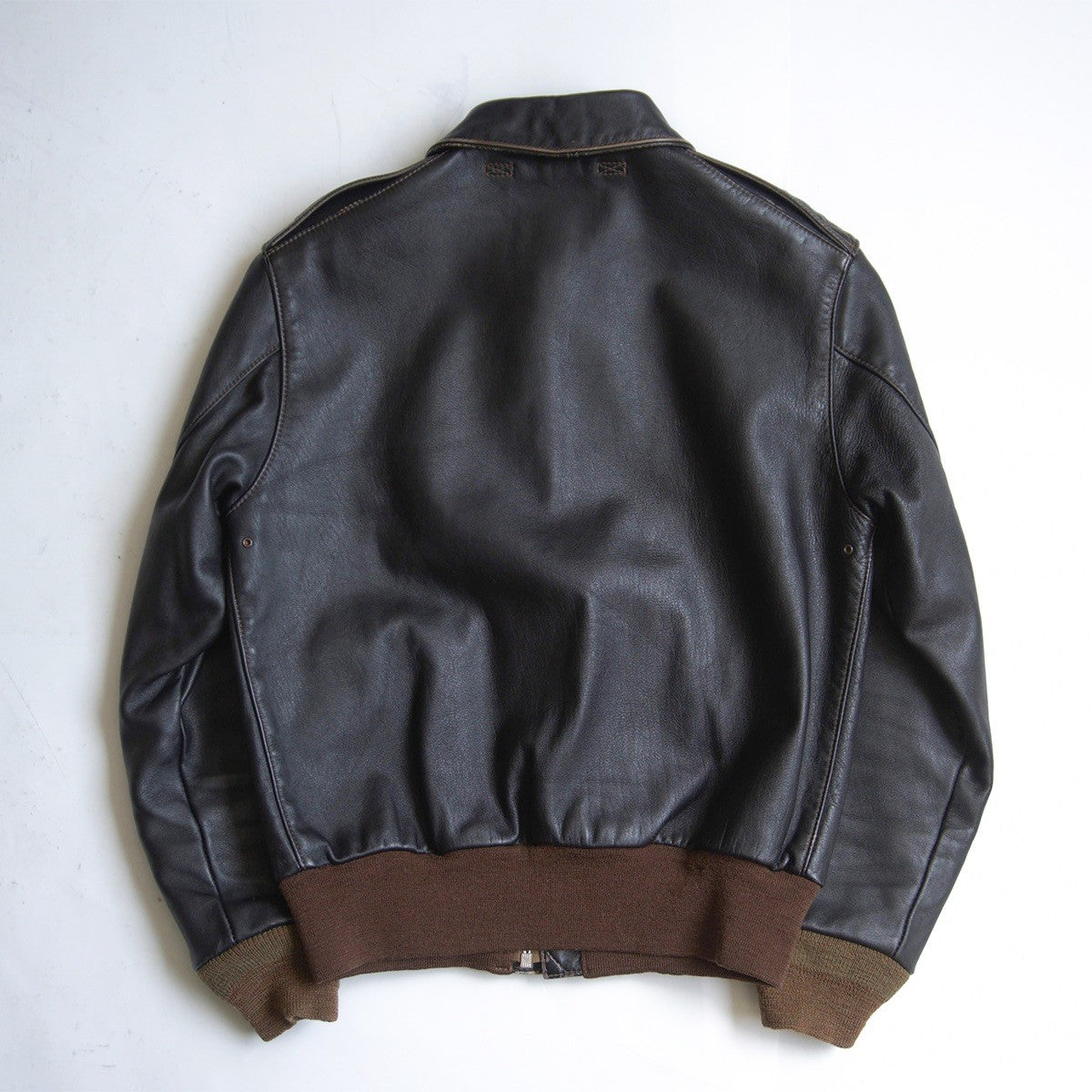 ROUGH WEAR Real McCoy's A-2 Leather Flight Jacket Size XXS