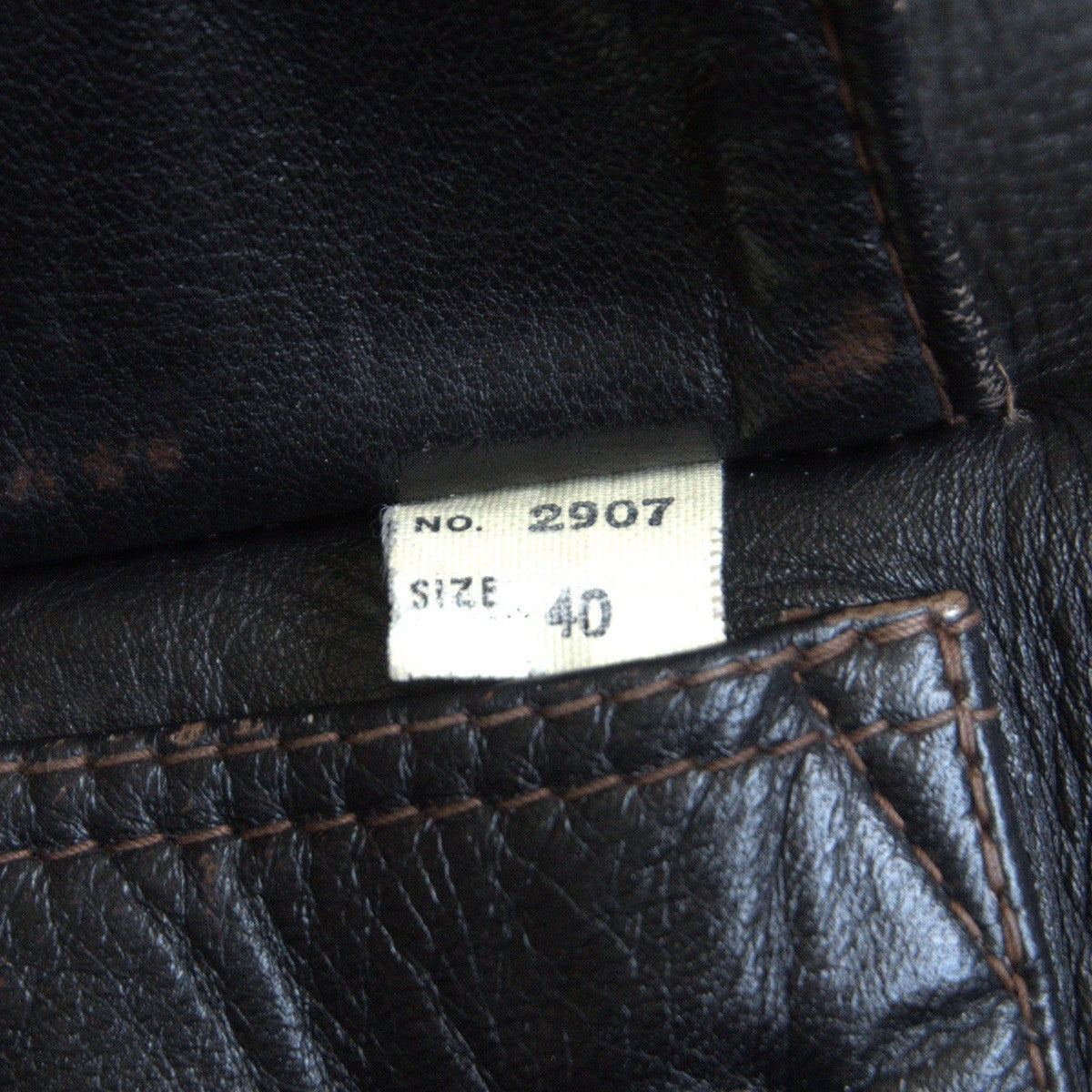 ROUGH WEAR Real McCoy's A-2 Leather Flight Jacket Size XXS