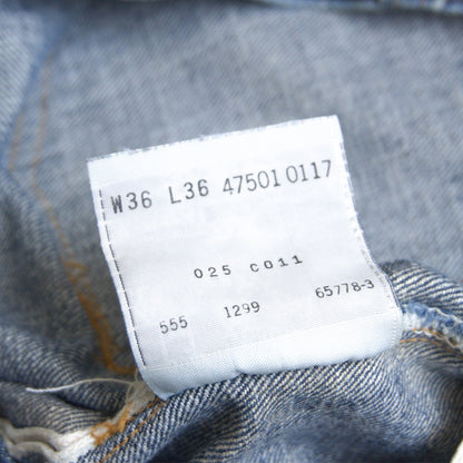 LEVI'S 47501 501XX Big E Denim Pants USA Made Size 36×36