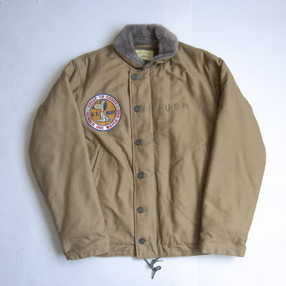 BUZZ RICKSON N-1 Deck Jacket Alpaca Lined Size L