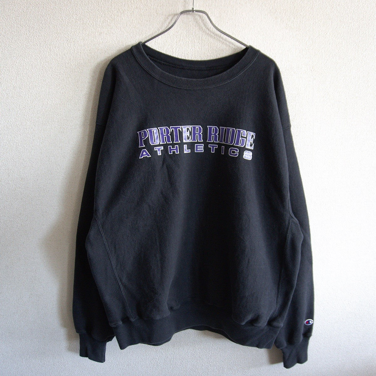 CHAMPION Premium Reverse Weave Black Sweatshirt Size XL