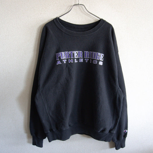 CHAMPION Premium Reverse Weave Black Sweatshirt Size XL