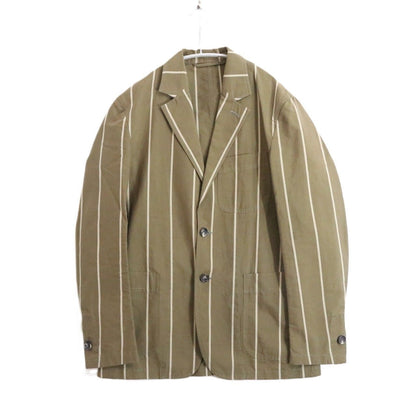 CARUSO S/S Cotton Linen Silk Jacket Khaki Size 46