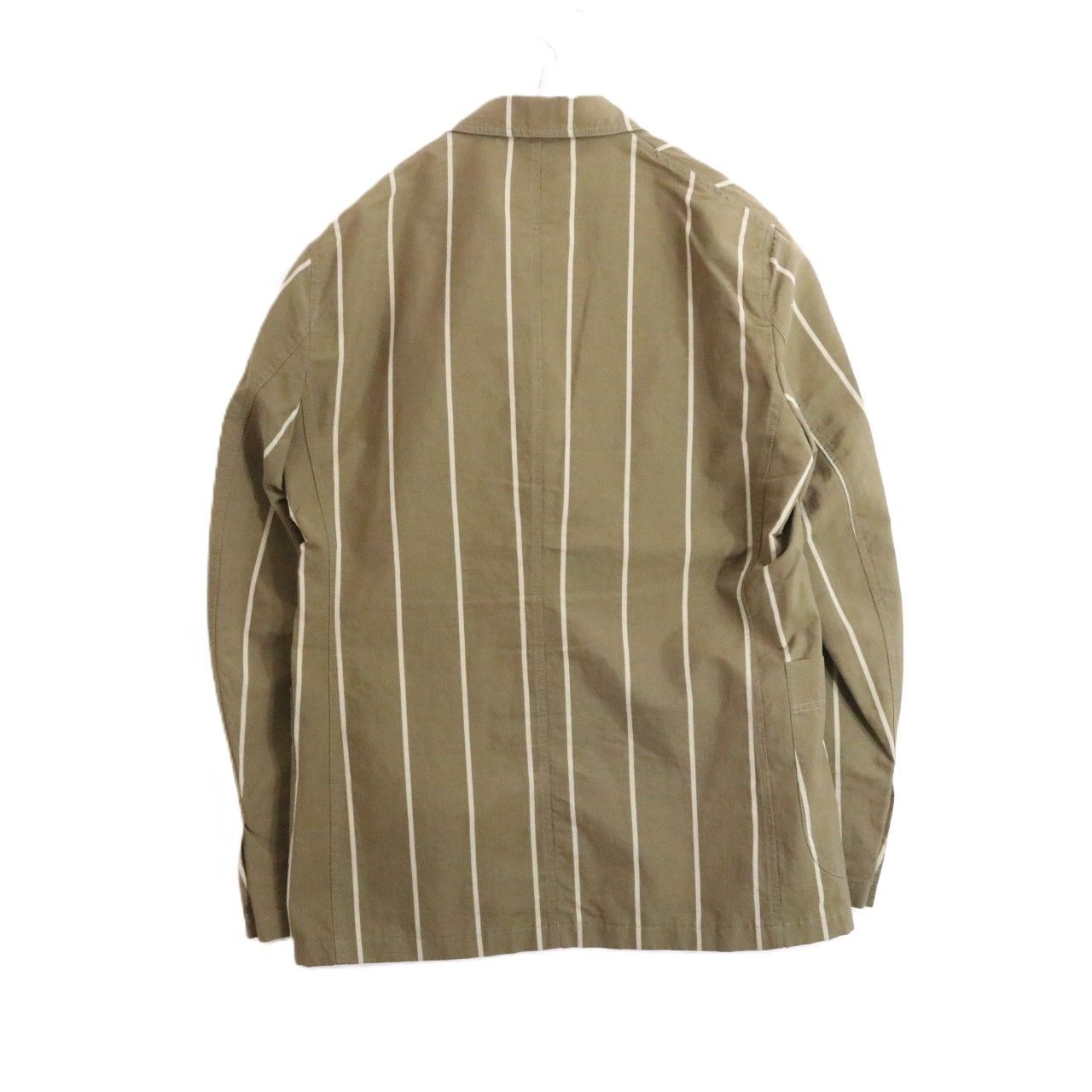 CARUSO S/S Cotton Linen Silk Jacket Khaki Size 46