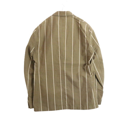 CARUSO S/S Cotton Linen Silk Jacket Khaki Size 46