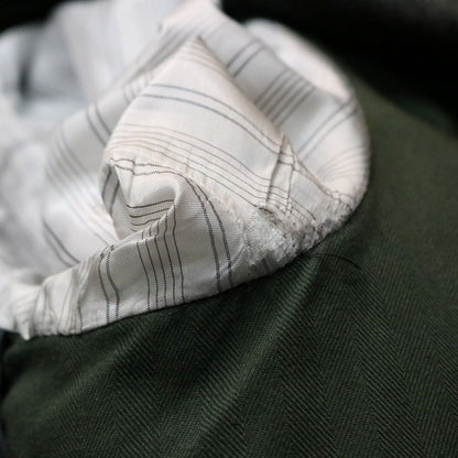 1st PAT-RN 3B Unconstructed Herringbone Blazer Gray Size S
