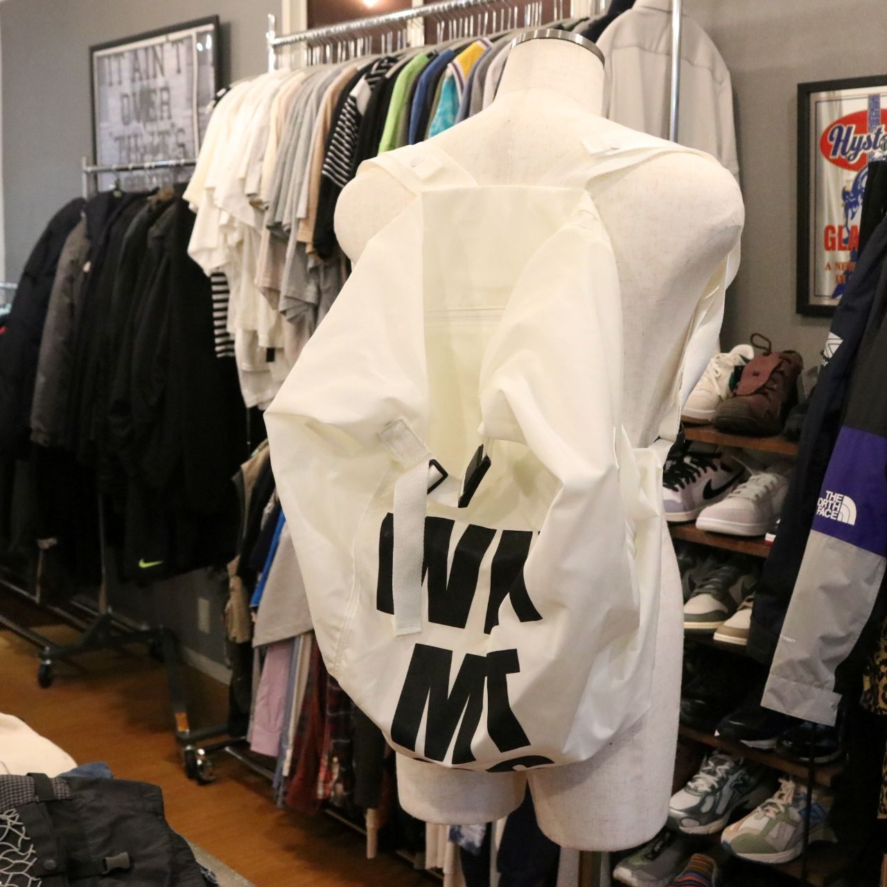 PORTER x White Backpack White Size H50/W44/D31
