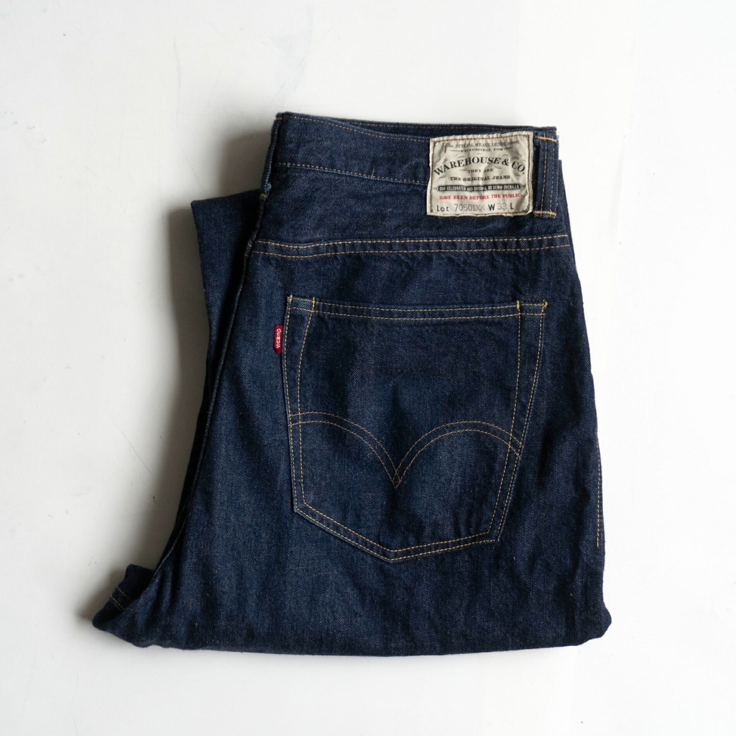 WAREHOUSE Lot 70501XX Dark Indigo Denim Pants Size 33