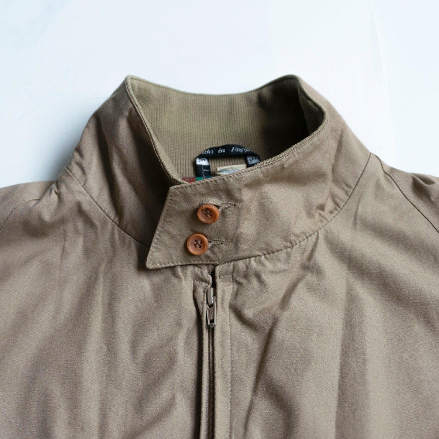 BARACUTA 90s G9 OPTI Zip Harrington Jacket Tan Size XS