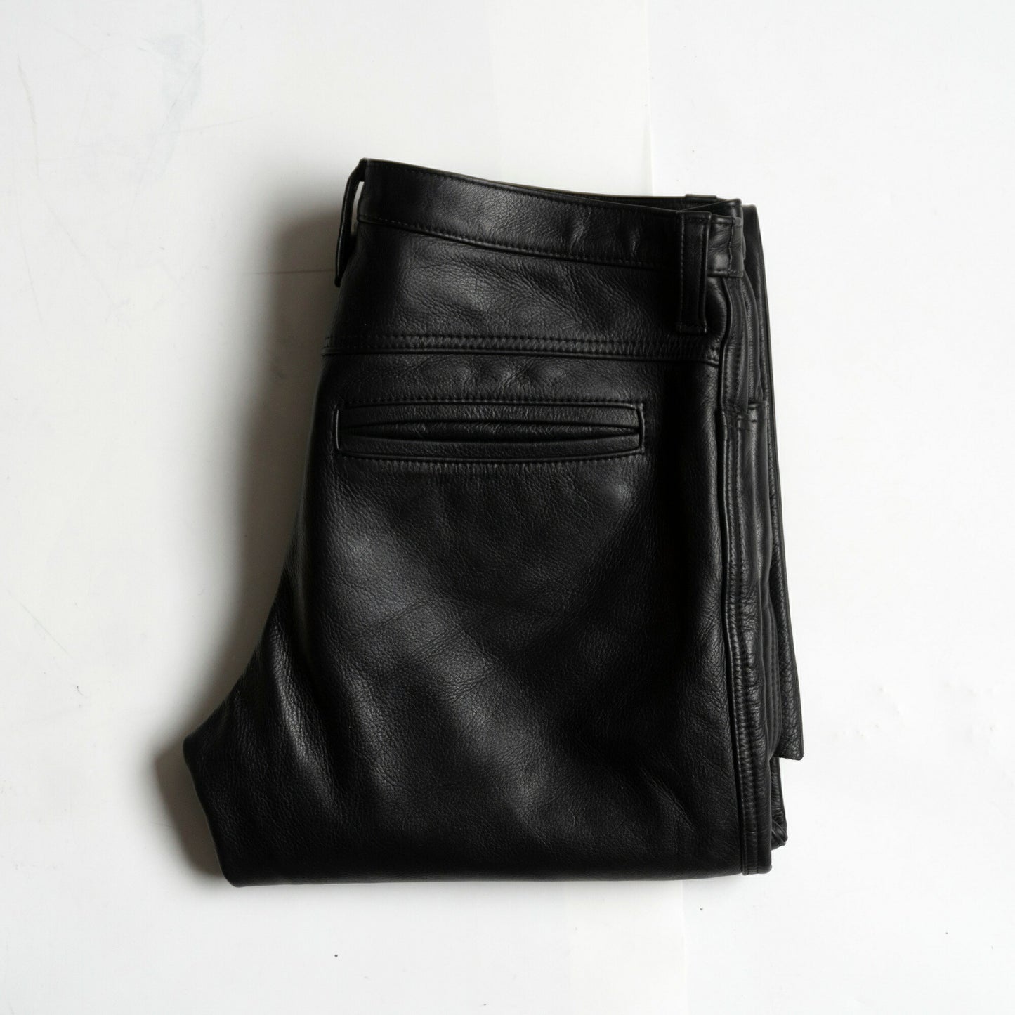 Y'2 LEATHER Black Steerhide Leather Pants Size 33