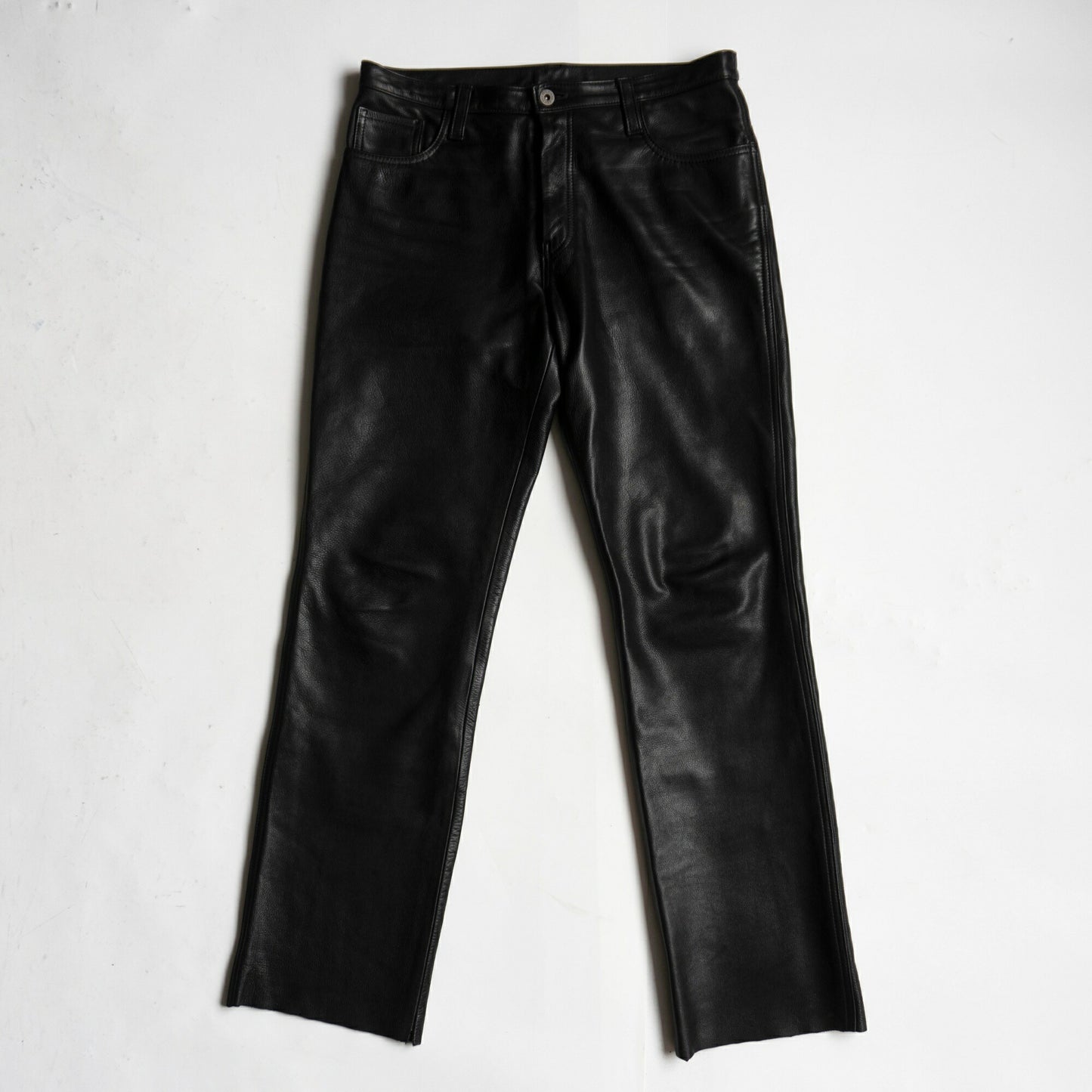 Y'2 LEATHER Black Steerhide Leather Pants Size 33