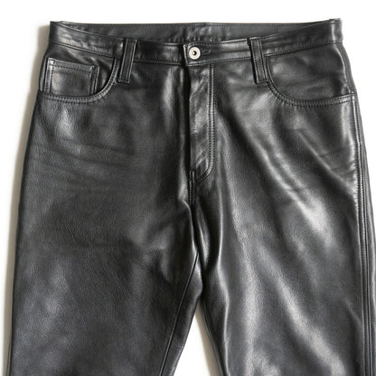 Y'2 LEATHER Black Steerhide Leather Pants Size 33