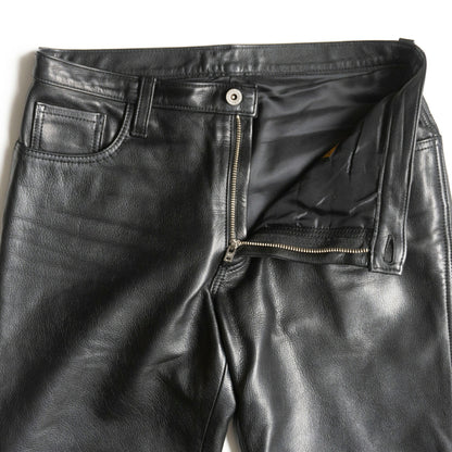 Y'2 LEATHER Black Steerhide Leather Pants Size 33