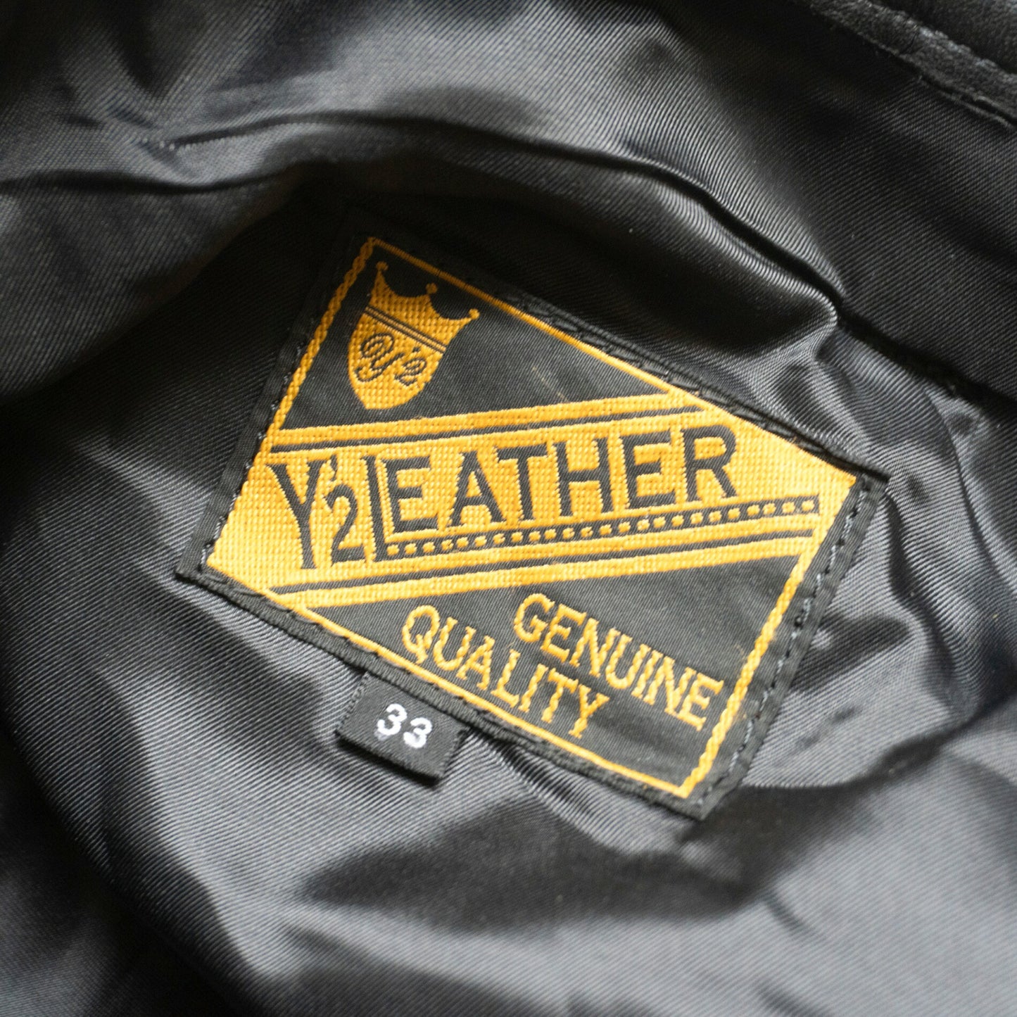 Y'2 LEATHER Black Steerhide Leather Pants Size 33