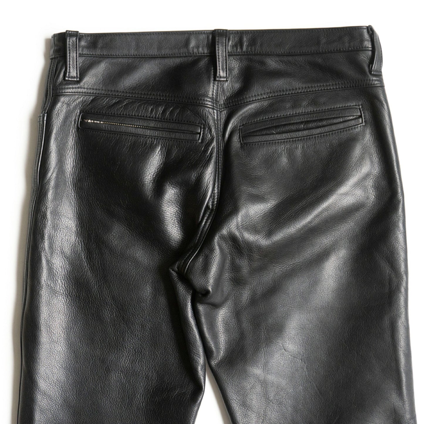 Y'2 LEATHER Black Steerhide Leather Pants Size 33
