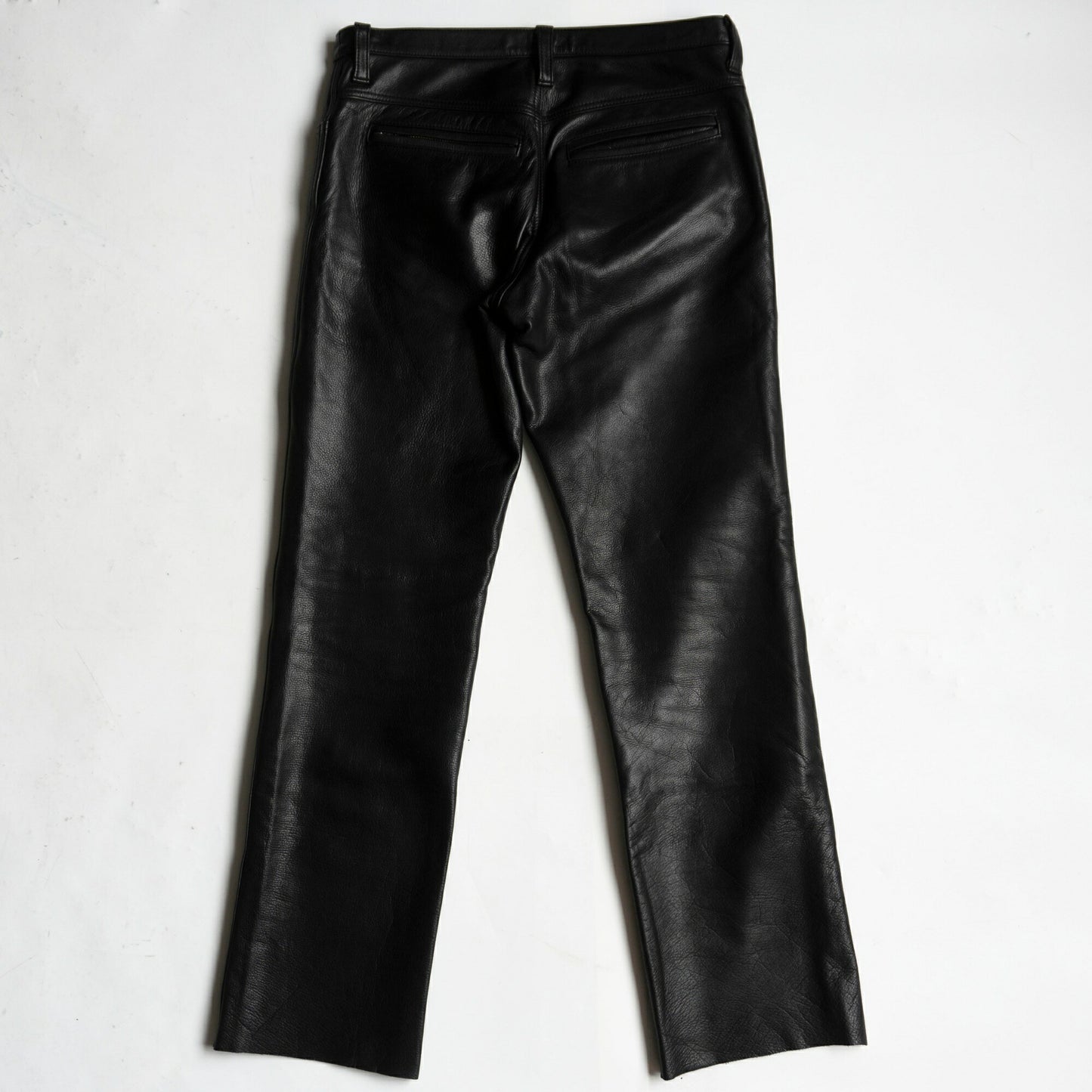 Y'2 LEATHER Black Steerhide Leather Pants Size 33