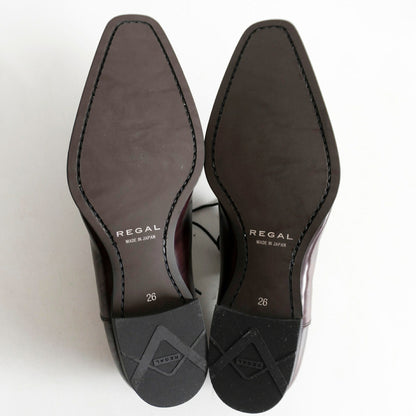 REGAL Brown Straight Tip Leather Shoes Size 8
