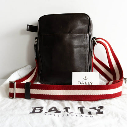 BALLY Leather Shoulder Bag Brown Size ONE SIZE