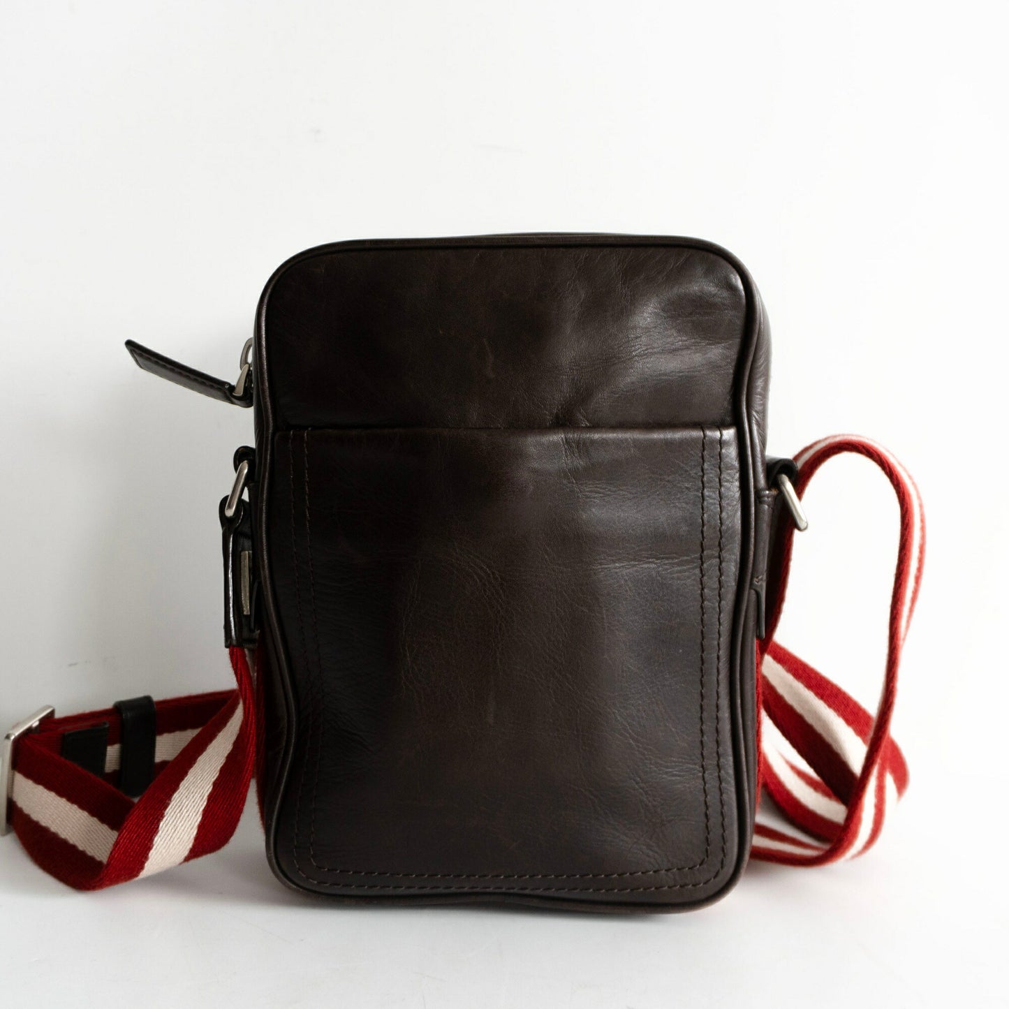 BALLY Leather Shoulder Bag Brown Size ONE SIZE