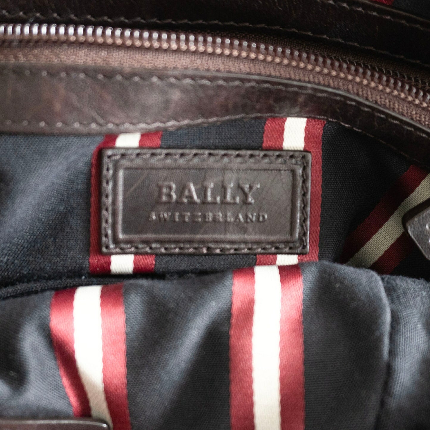 BALLY Leather Shoulder Bag Brown Size ONE SIZE