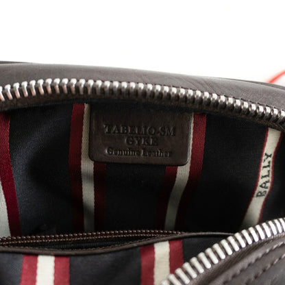 BALLY Leather Shoulder Bag Brown Size ONE SIZE
