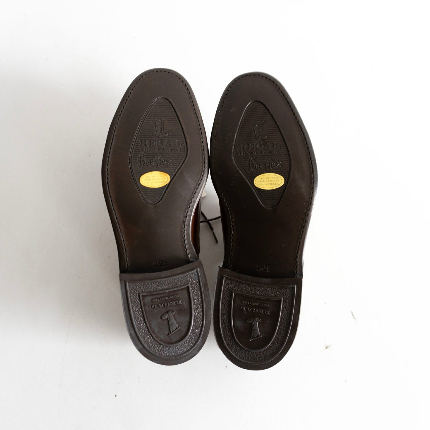 REGAL Straight Tip Leather Shoes Made in Japan Size 25EE