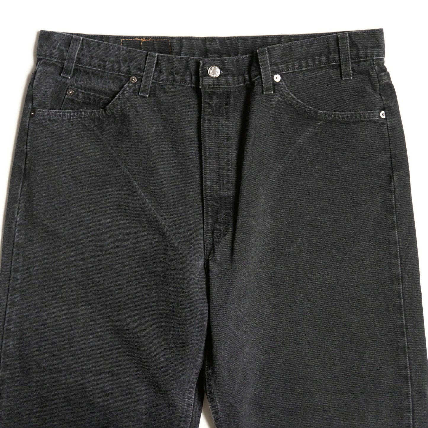 LEVI'S 550 Garment Dyed Baggy Black Denim Pants Size 40×30